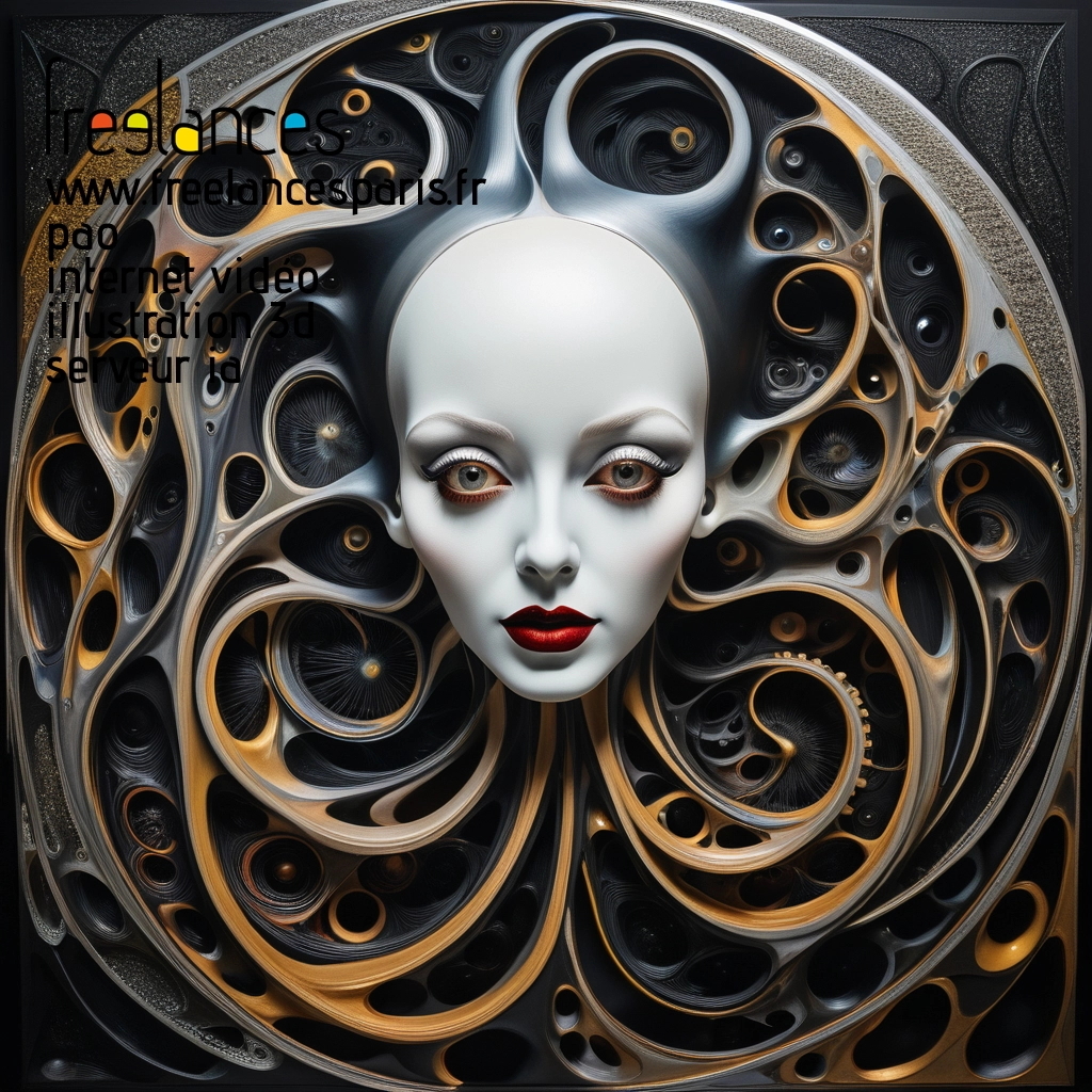 Pao mise en page internet vidéo illustration 3d serveur IA générative AI freelance paris studio de création magazines ufrxpou0